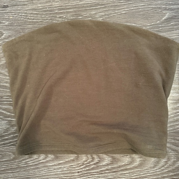 Kaki tube top from Garage - Picture 2 of 3